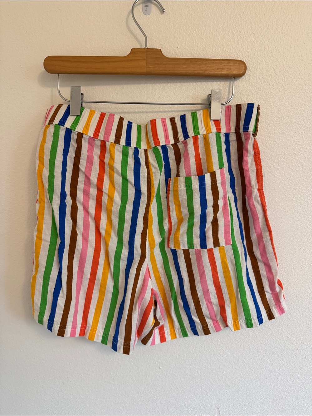 Target Women's Rainbow Stripe Shorts - Multicolor - Picture 2 of 3